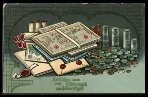 AK Münzen und Banknoten 1000 Mark