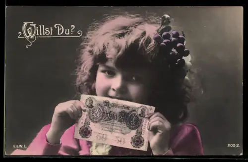 AK Willst Du?, Mädchen mit Geldschein