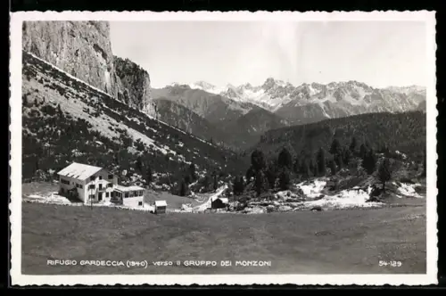 AK Rifugio Gardeccia, Rifugio verso il Gruppo dei Monzeoni