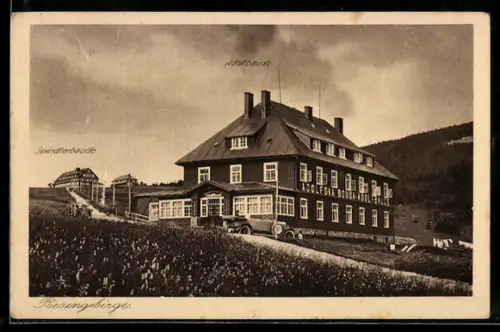 AK Adolfbaude /Riesengebirge, Ansicht mit Spindlerbaude
