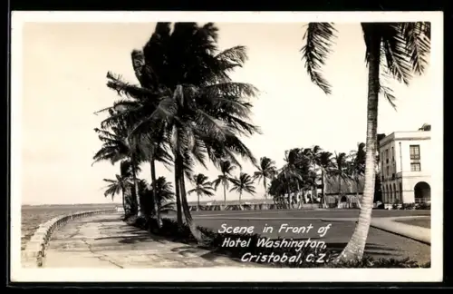AK Cristobal, Scene in Front of Hotel Washington