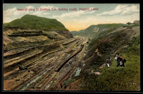 AK Panama, General view of Culebra Cut, looking south