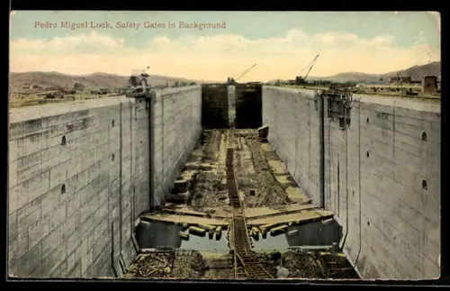AK Panama Canal, Pedro Miguel Lock, Safety Gates in Background