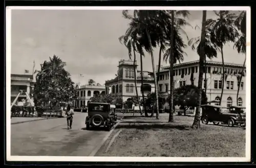 AK Cristobal, Ortspartie mit Palmen