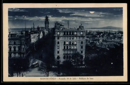 AK Montevideo, Avenida 18 de Julio, Reflejos de luna