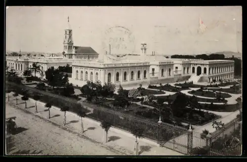 AK Montevideo, Grosses Anwesen mit Gartenanlage aus der Vogelschau