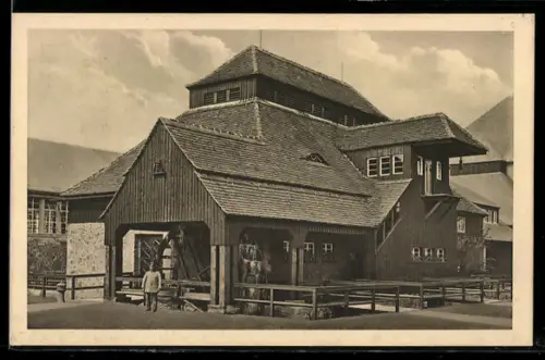 AK Leipzig, Welt-Ausstellung für Buchgewerbe und Graphik, 1914, alte Haynsburger Papiermühle