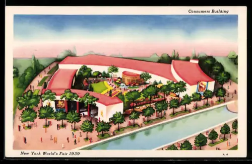 AK New York, World`s Fair 1939, Consumers Building