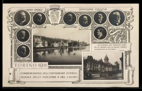 AK Torino, Commemorativa dell`Esposizione Internazionale delle Industrie e del Lavoro, Comissione Esecutive