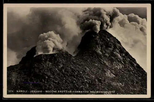 AK Napoli, Vesuvio, Bocche Eruttive Formatesi nel Maggio 1933, Vulkanaktivitäten