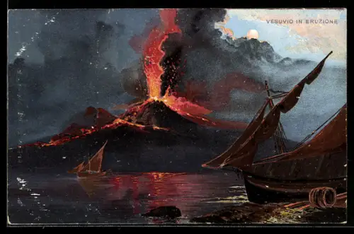AK Vesuvio in Eruzione, Vulkanausbruch