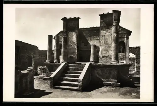 AK Neapel, Pompeji, Tempel der Isis