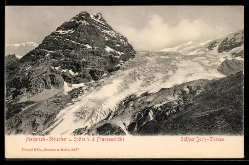 AK Madatsch-Gletscher und Spitze von der Franzenshöhe