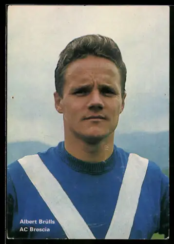 AK Portrait des Fussball-Spierlers Albert Brülls von AC Brescia