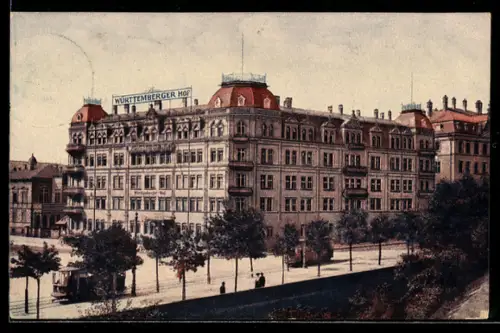 AK Nürnberg, Hotel Württemberger Hof, Inh. F. V. Heim