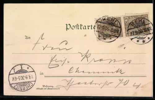 AK Kehl, Die Rheinbrücke