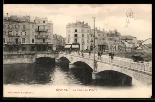 AK Épinal, Le Pont de Pierre