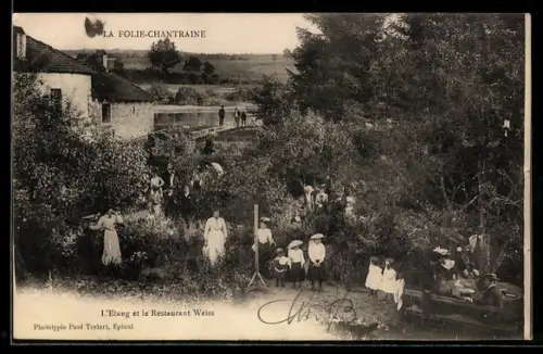 AK La Folie-Chantraine, L`Etang et le Restaurant Weiss