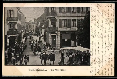AK Montbéliard, La Rue Viette