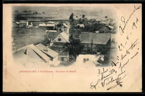 AK Audingcourt, à vol doiseau, Quartier de Dasles