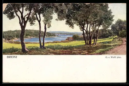 Künstler-AK Brioni, Val Catena