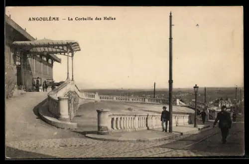 AK Angoulème, La Corbeille des Halles