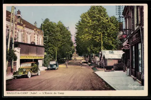 AK Mailly-le-Camp /Aube, LEntrée du Camp