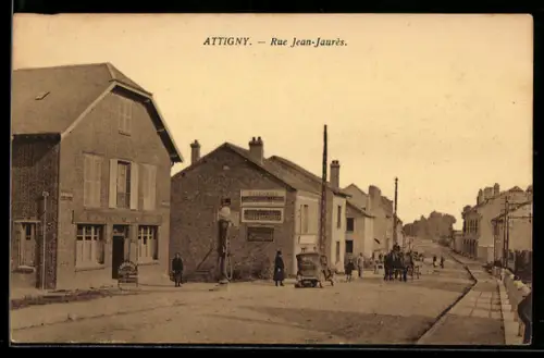 AK Attigny, Rue Jean-Jaurès