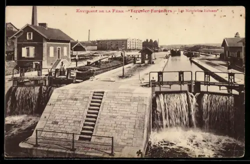 AK Tergnier-Fareniers, Les Nouvelles Ecluses