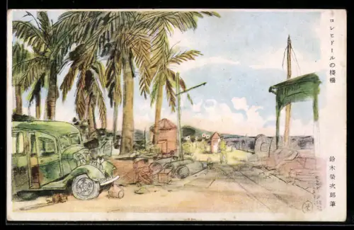 Künstler-AK Corregidor, No sanbashi