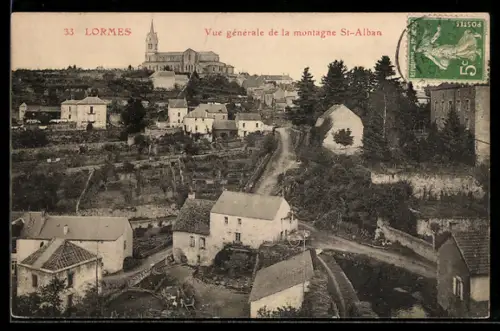 AK Lormes, Vue générale de la montagne St-Alban