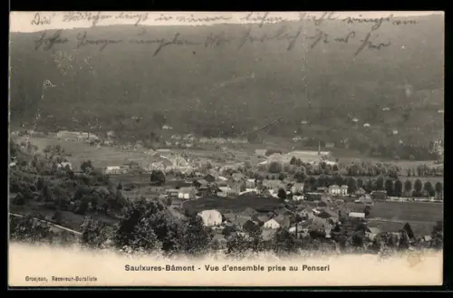 AK Sauixures-Bâmont, Vue densemble prise au Penseri