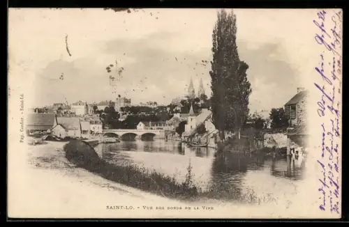 AK Saint-Lo, Vue des bords de la Vire