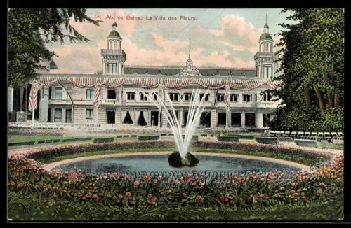 AK Aix-les-Bains, La Villa des Fleurs