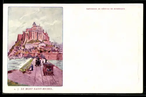 Künstler-AK Le Mont Saint-Michel, Panorama