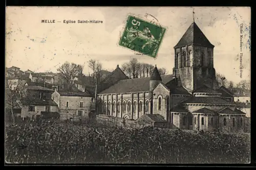 AK Melle, Eglise Saint-Hilaire