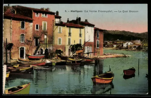 AK Martigues, La Venise Provencale, Le Quai Brescon