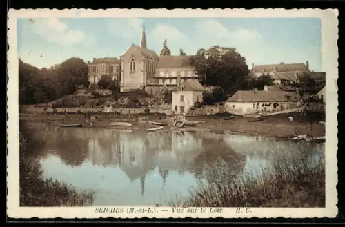 AK Seiches /M.-et-L., Vue sur le Loir
