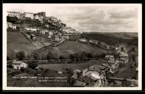 AK Saint-Flour, Les anciens remparts de la Ville et le Faubourg