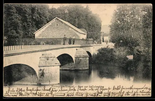 AK Frotey-les-Vesoul, Pont sur la Colombine