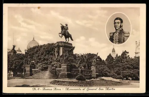 AK Buenos Aires, Monumento al General San Martin