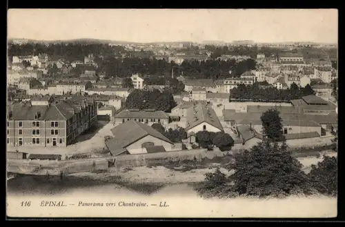 AK Épinal, Panorama vers Chantraine