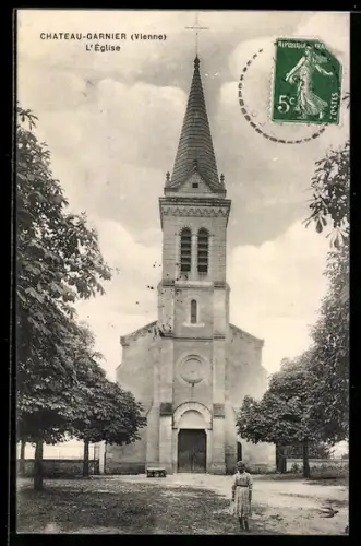 AK Chateau-Garnier /Vienne, L`église