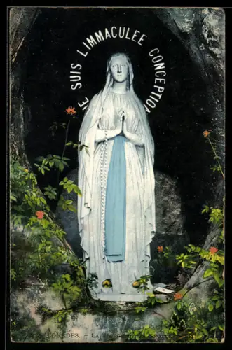 AK Lourdes, La Vierge