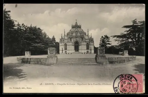 AK Dreux, Chapelle St-Louis, Sépulture de la Famille d`Orléans