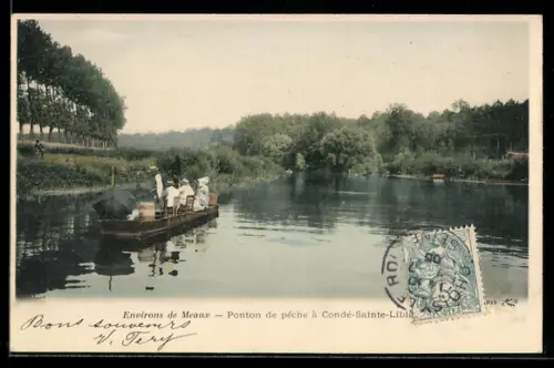 AK Condé-Sainte-Libiaire, Ponton de pêche à Condé-Sainte-Libiaire