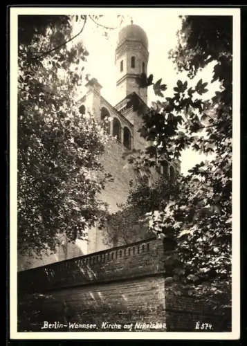 AK Berlin-Wannsee, Kirche auf Nikolskoe