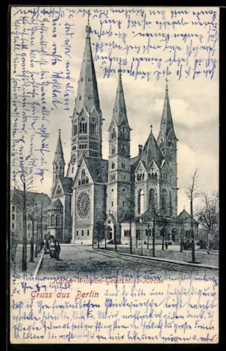 AK Berlin-Charlottenburg, Kaiser-Wilhelm-Gedächtnis-Kirche