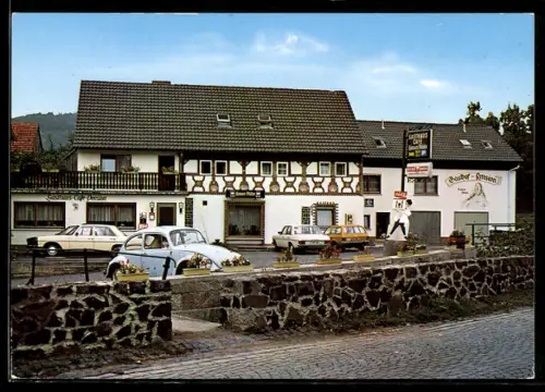 AK Frankenheim /Rhön, Gasthaus Café Pension Hansenmühle, Inh. H. u. L. Balling