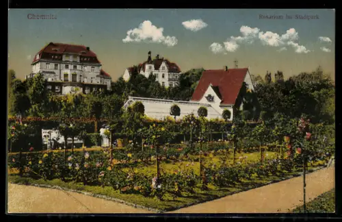 AK Chemnitz, Rosarium im Stadtpark